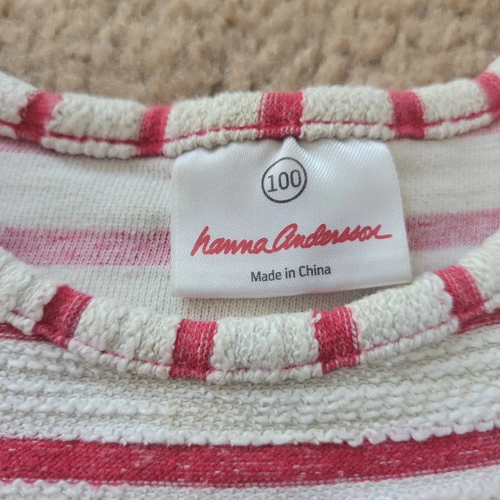 Hanna Andersson Girls Striped Bundle‎ 3pc Dresses Top Size 100 120